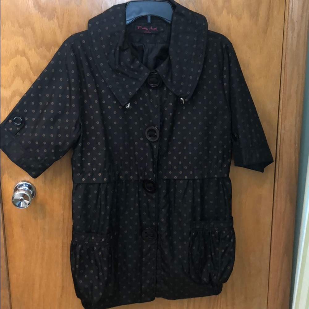 Black lightweight fashion jacket